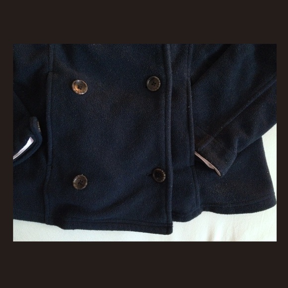 Girls sailor coat. Dark blue by Land's End. - Picture 3 of 4